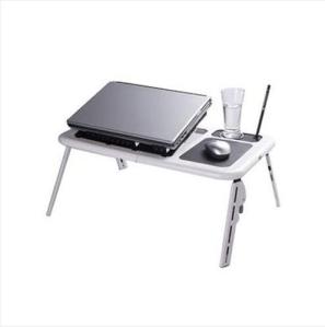 Portable Laptop Table with Notebook, Cup Tray & Mouse Pad